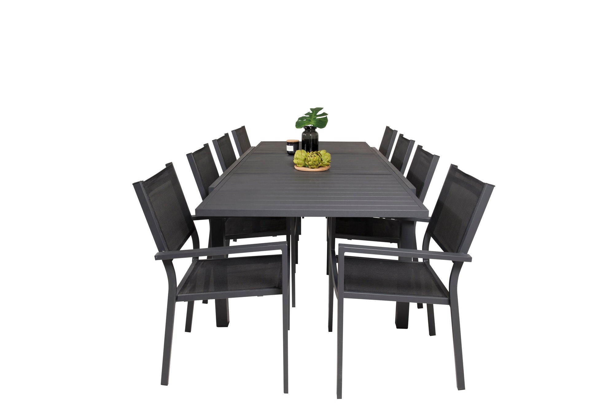Venture Home Marbella bord 160/240 - Black/Black - Copacabana Stacking stol - Black/Black 8