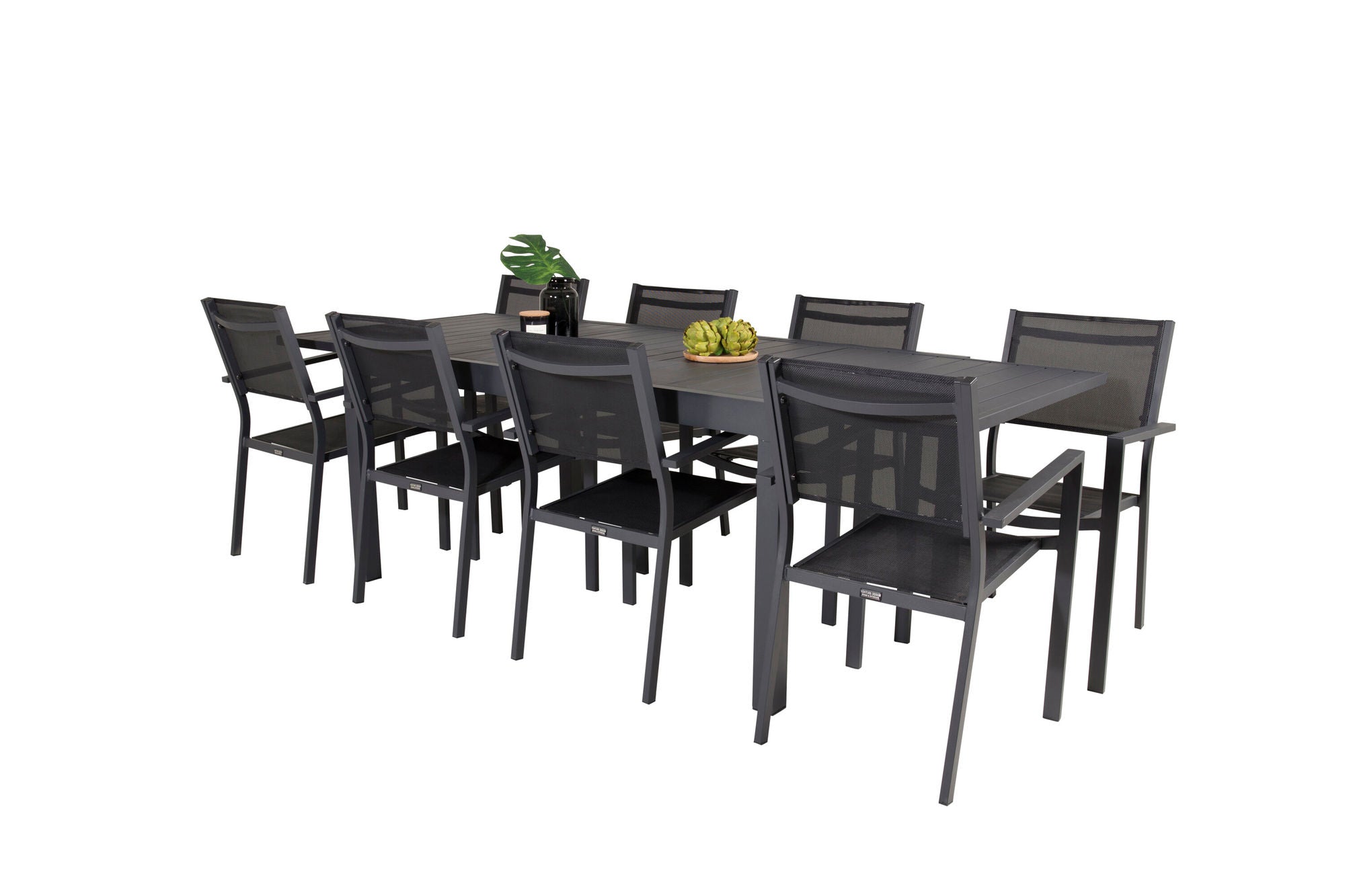 Venture Home Marbella bord 160/240 - Black/Black - Copacabana Stacking stol - Black/Black 8