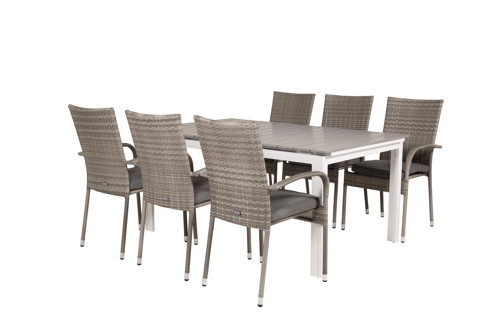 Venture Home Levels bord 160/240 - White/Grey - Anna stol - Grey 6