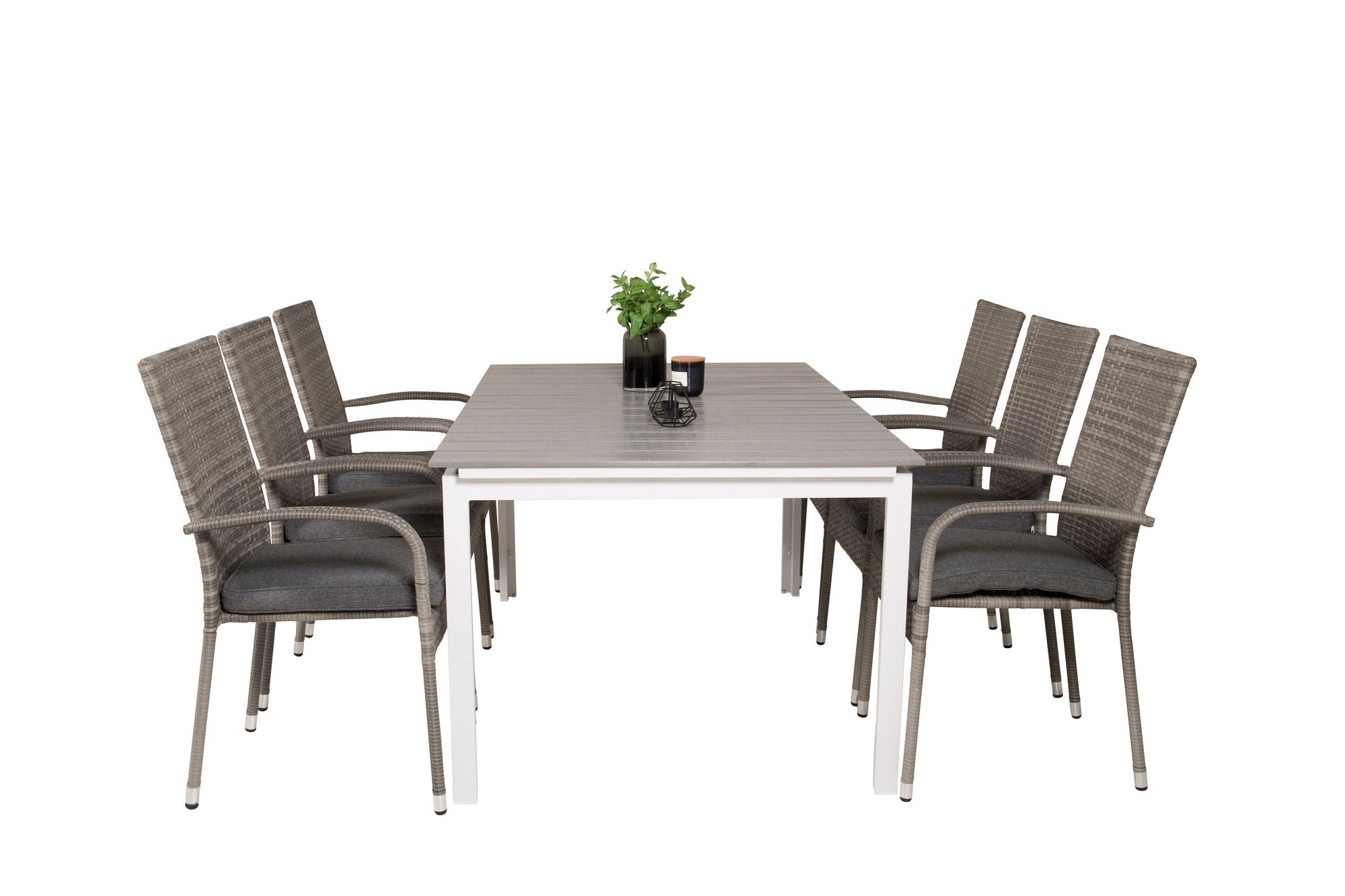 Venture Home Levels bord 160/240 - White/Grey - Anna stol - Grey 6