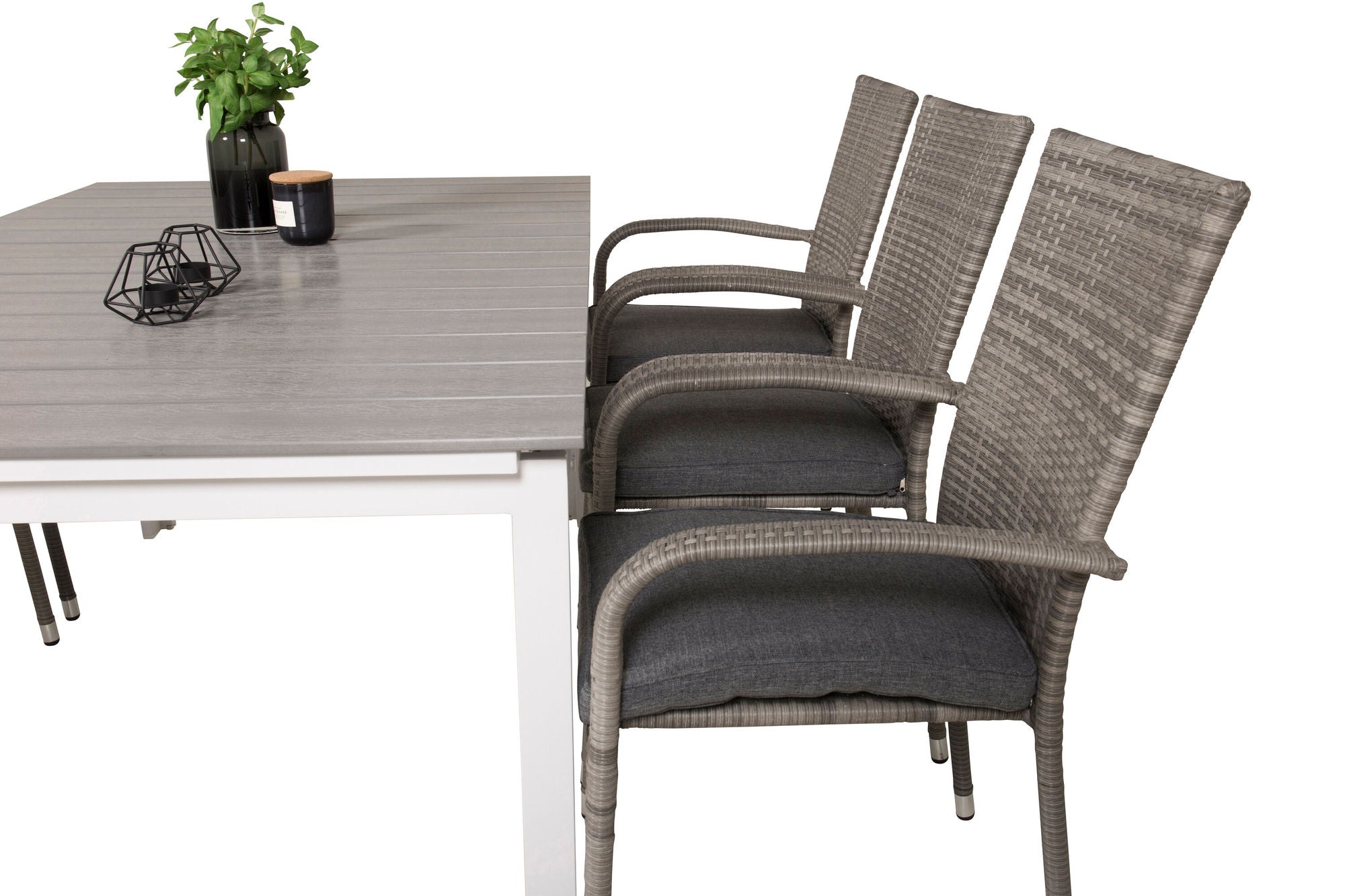 Venture Home Levels bord 160/240 - White/Grey - Anna stol - Grey 6