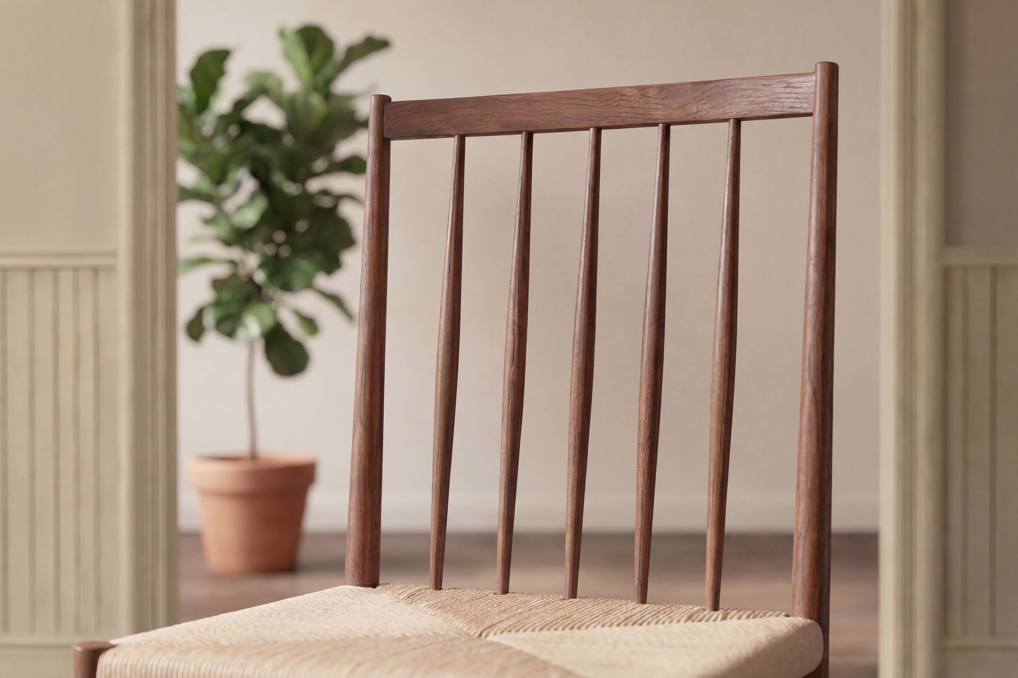 Venture Home Enes Spisebordsstol - 2-pack - Steel Mocca / Beige Rope
