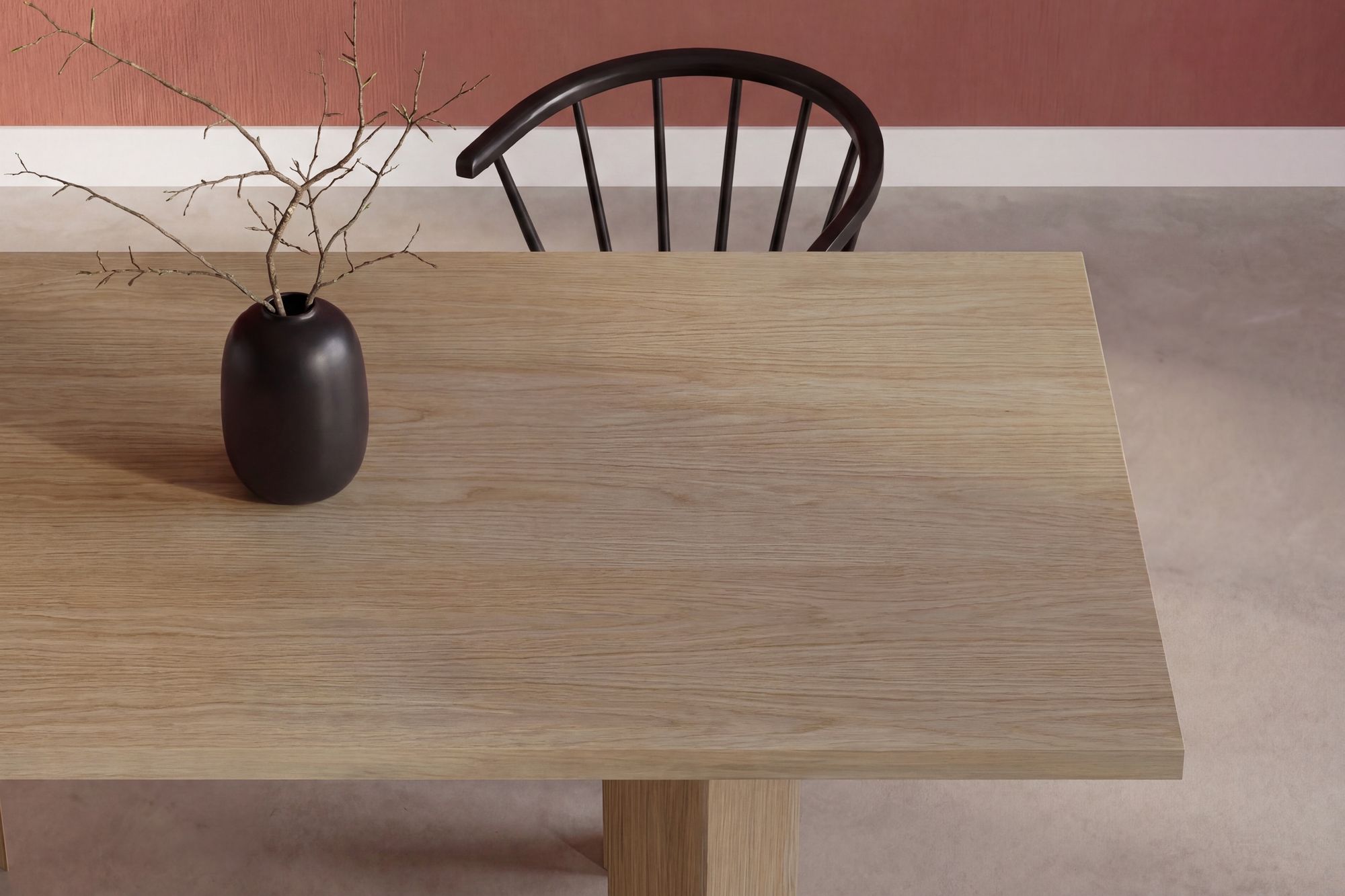 Venture Home Lillehammer spisebord - Nature / Nature MDF w 3d-paper
