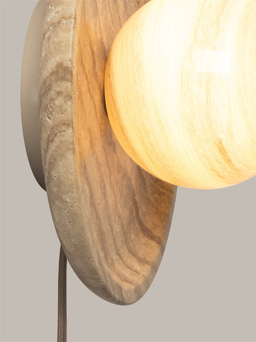 Tivoli dia.25cm disc, Sand, væglampe