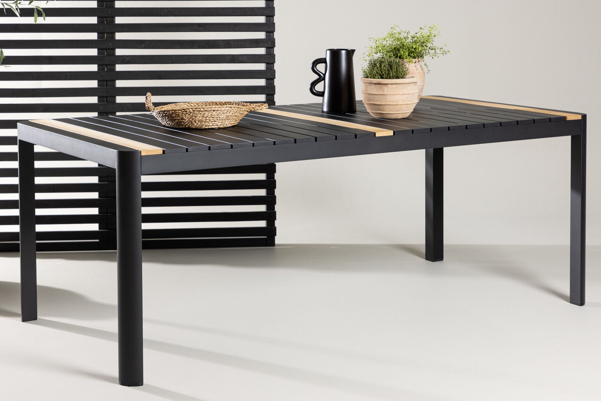 Venture Home Togo - spisebord- Black / Teak - Allu / Teak - 200*100