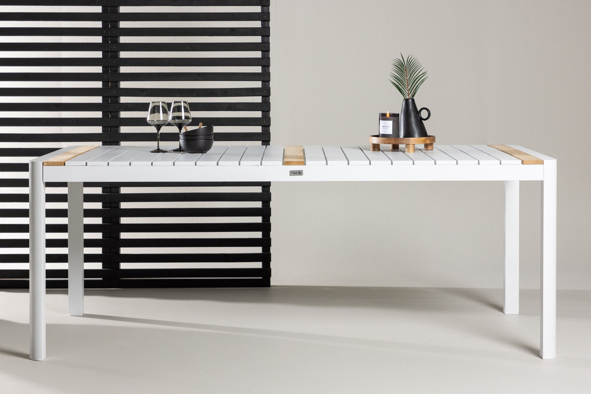 Venture Home Togo - spisebord- White / Teak - Allu / Teak - 200*100