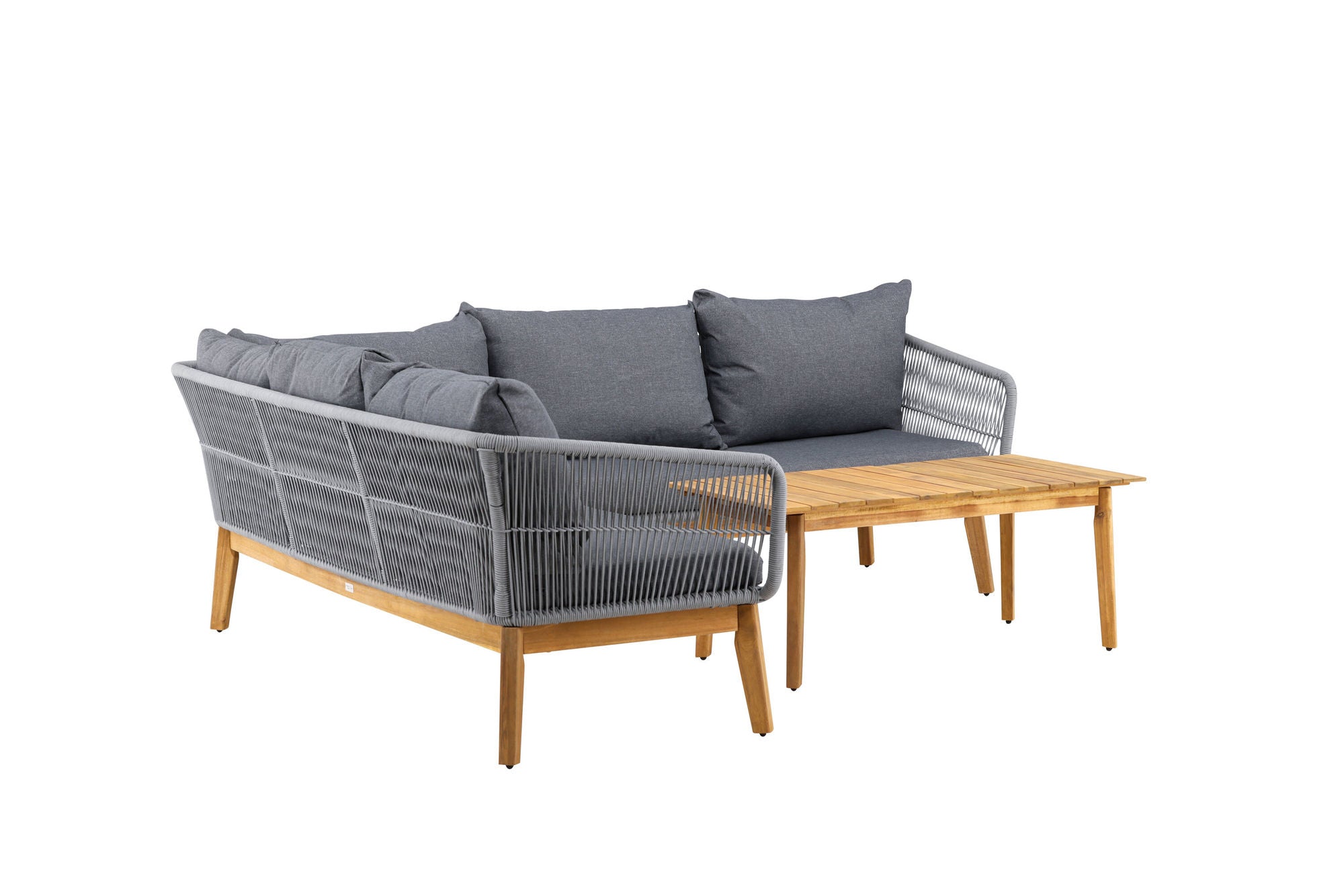 Venture Home Chania hjørne sofa - Grey/Acacia