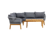 Venture Home Chania hjørne sofa - Grey/Acacia