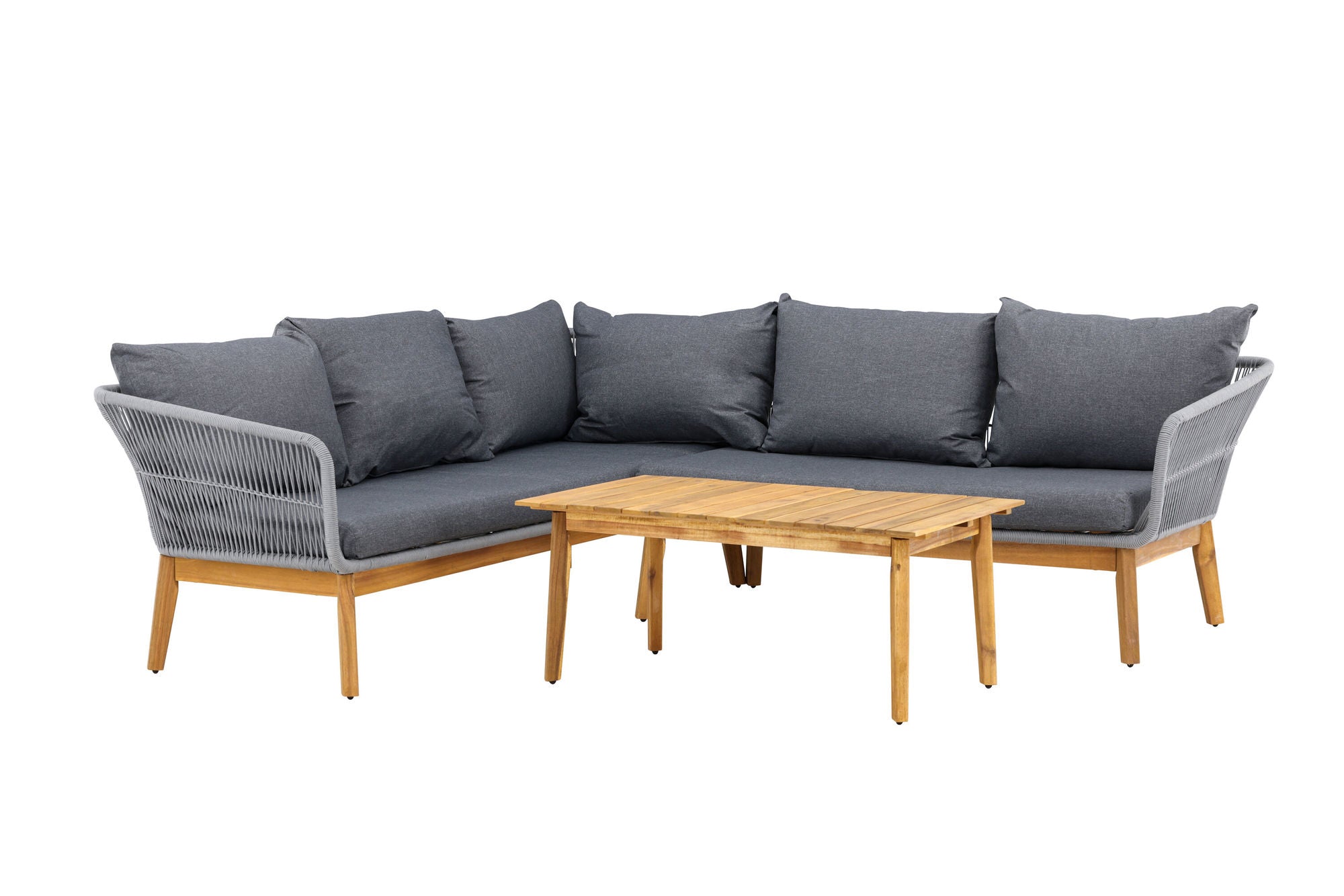 Venture Home Chania hjørne sofa - Grey/Acacia