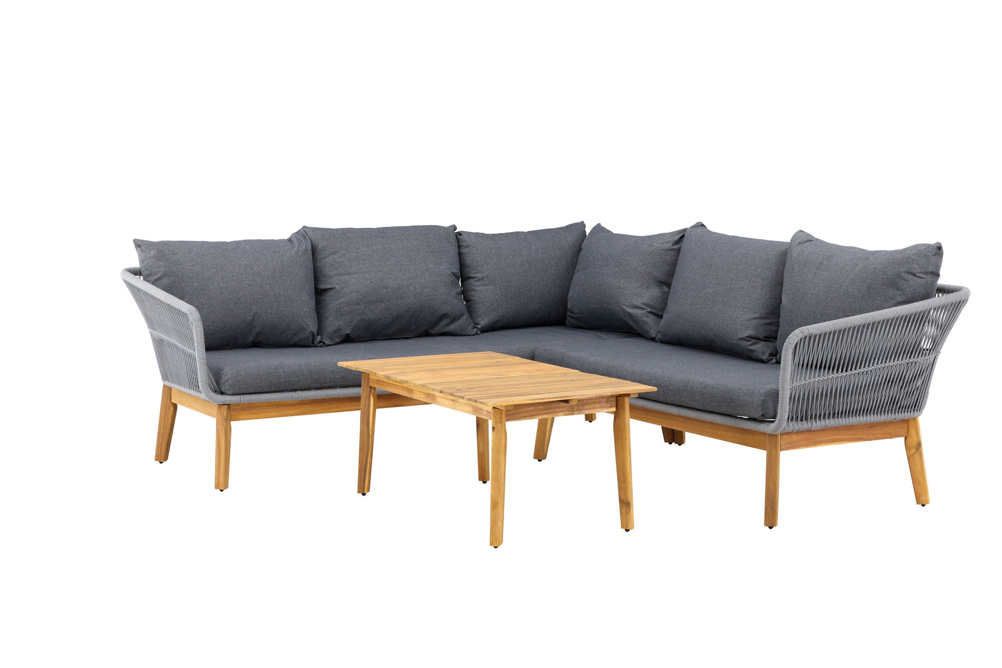 Venture Home Chania hjørne sofa - Grey/Acacia