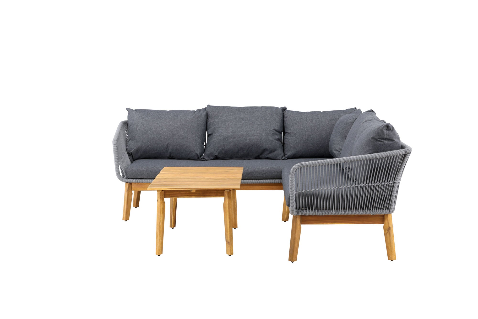 Venture Home Chania hjørne sofa - Grey/Acacia