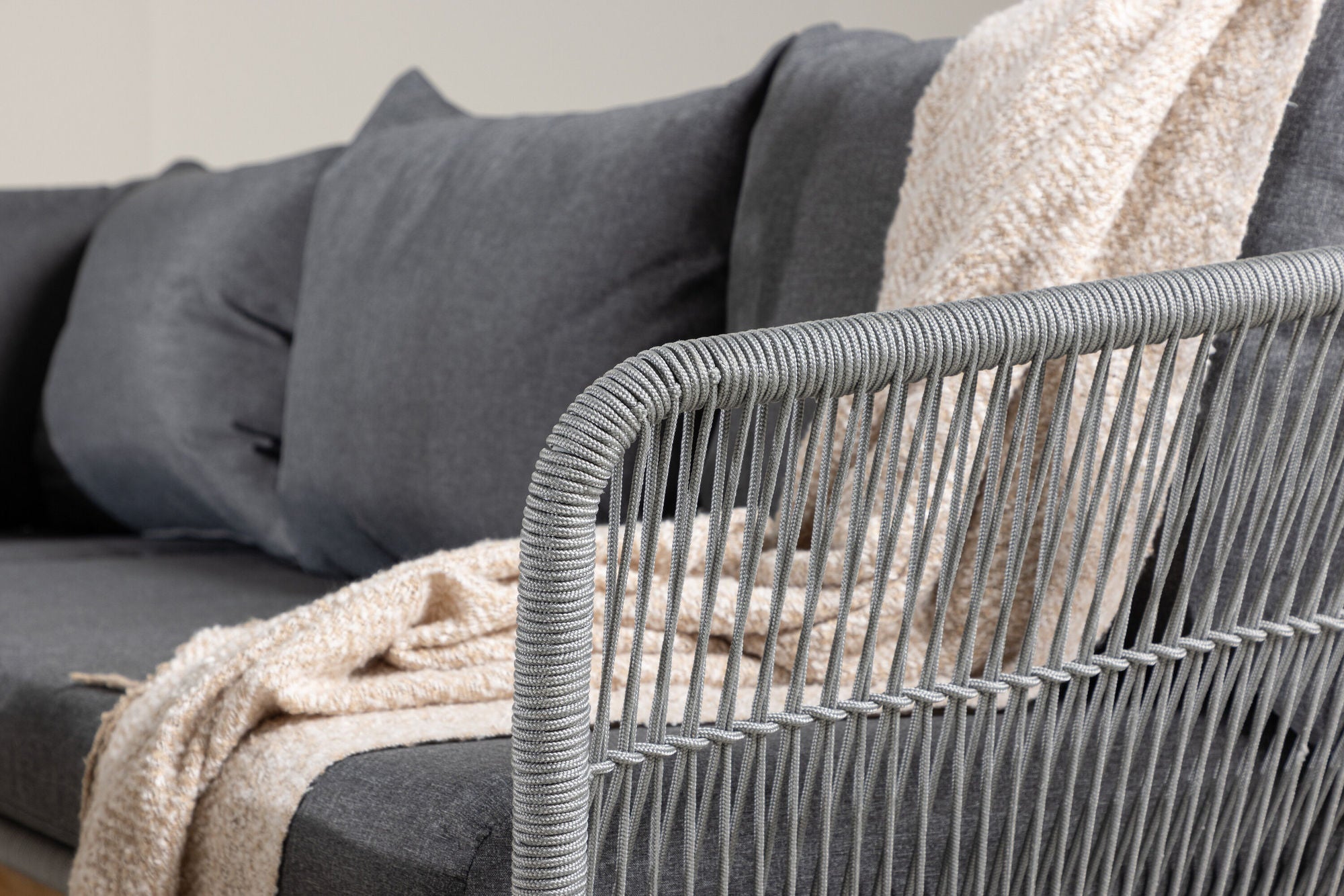 Venture Home Chania hjørne sofa - Grey/Acacia