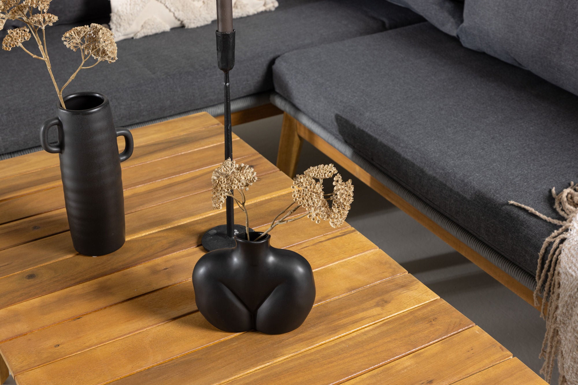 Venture Home Chania hjørne sofa - Grey/Acacia