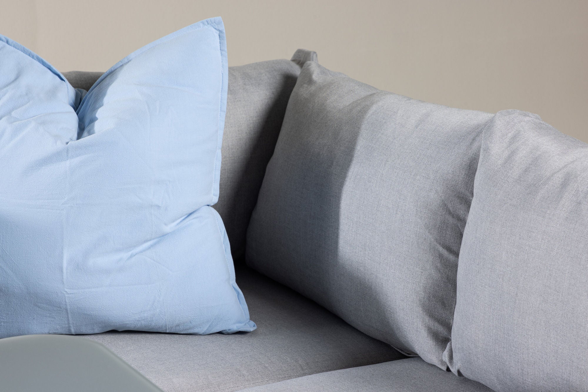 Venture Home Virya hjørne sofa set (3+2+1) White alu / Grey rope / grey cushion