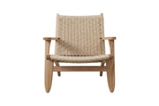 Vind Lazy Armchair - Whitewash/ Beige