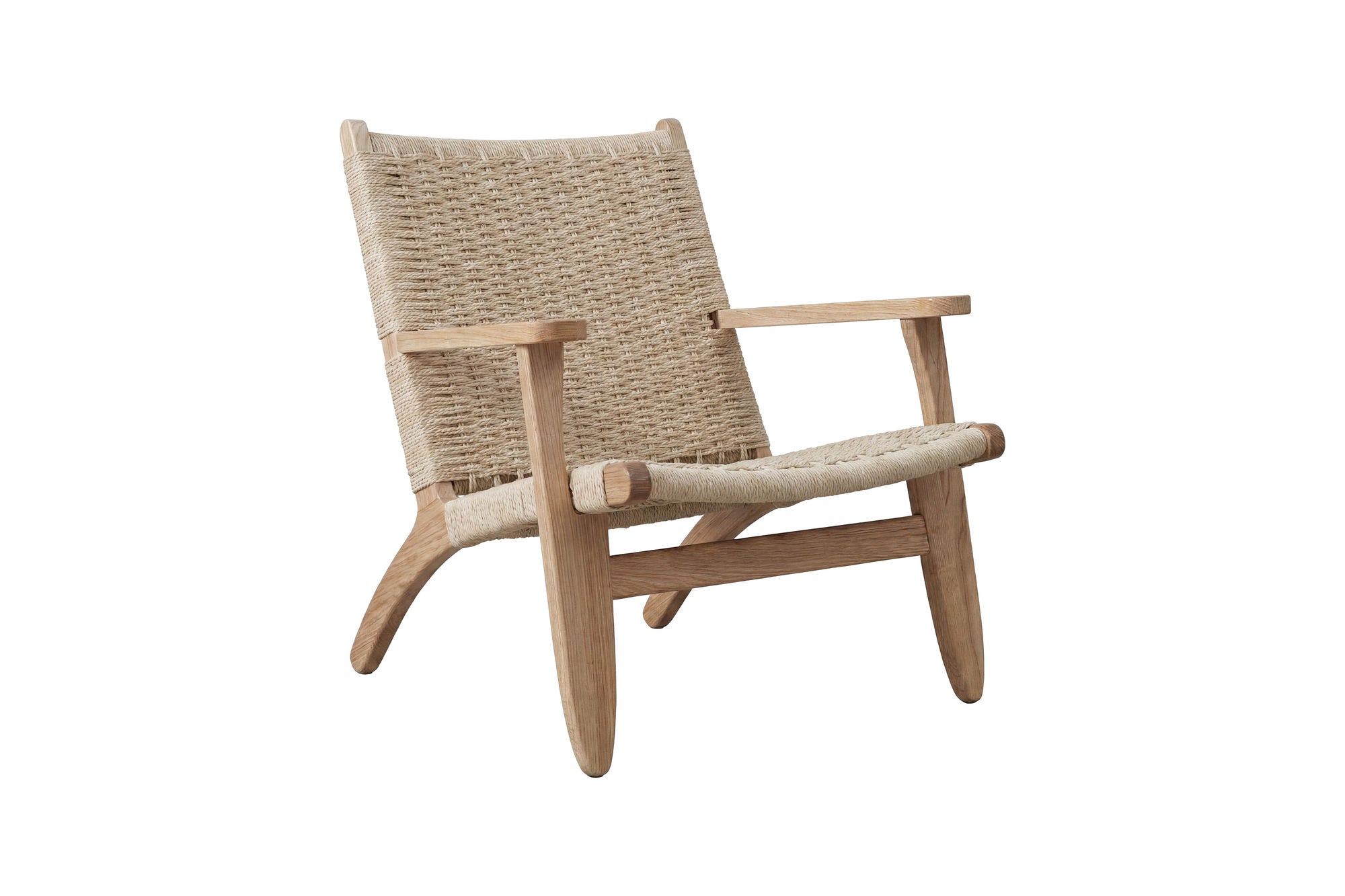 Vind Lazy Armchair - Whitewash/ Beige