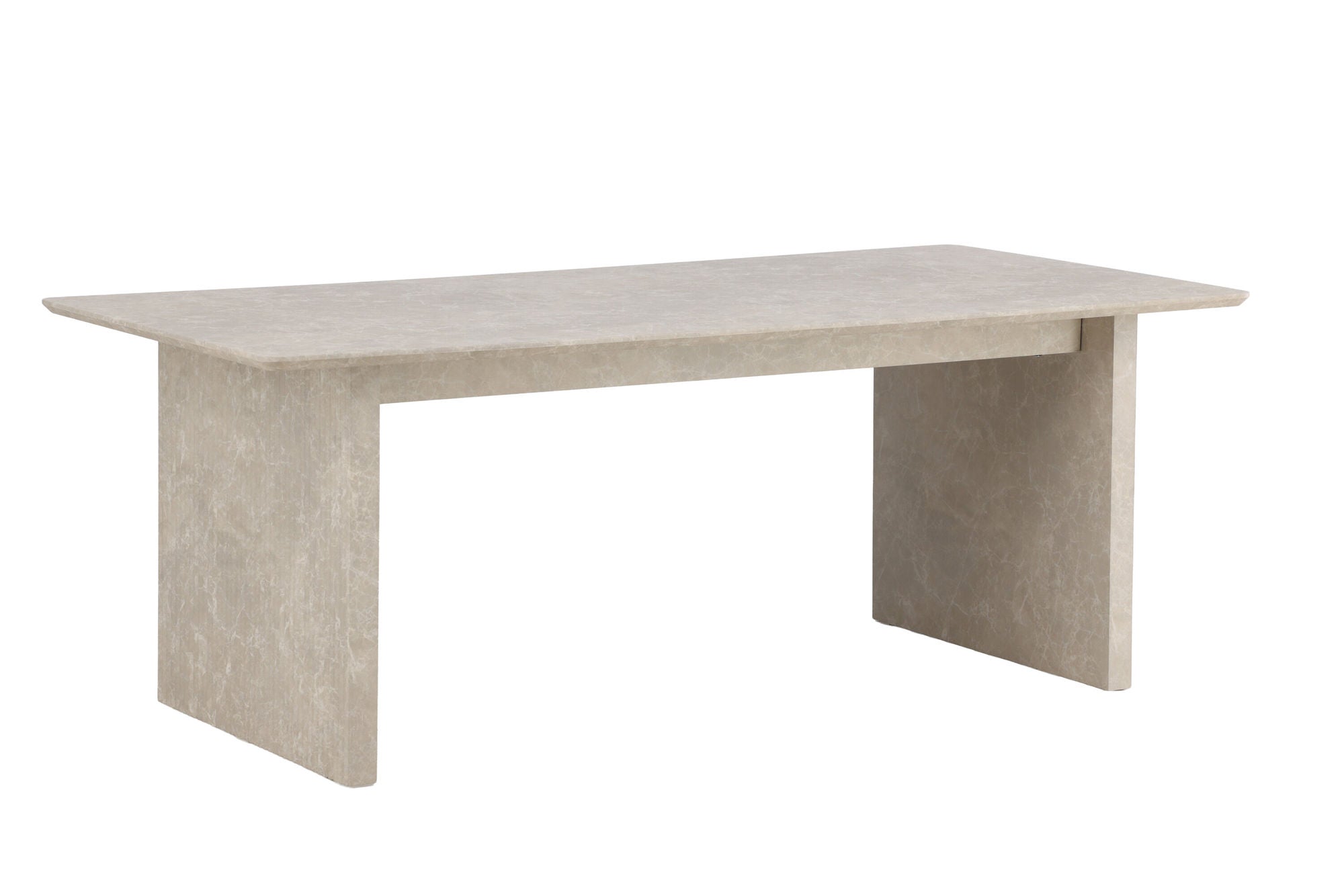 Venture Home Vail spisebord 100x200 cm - Beige Marblelook /