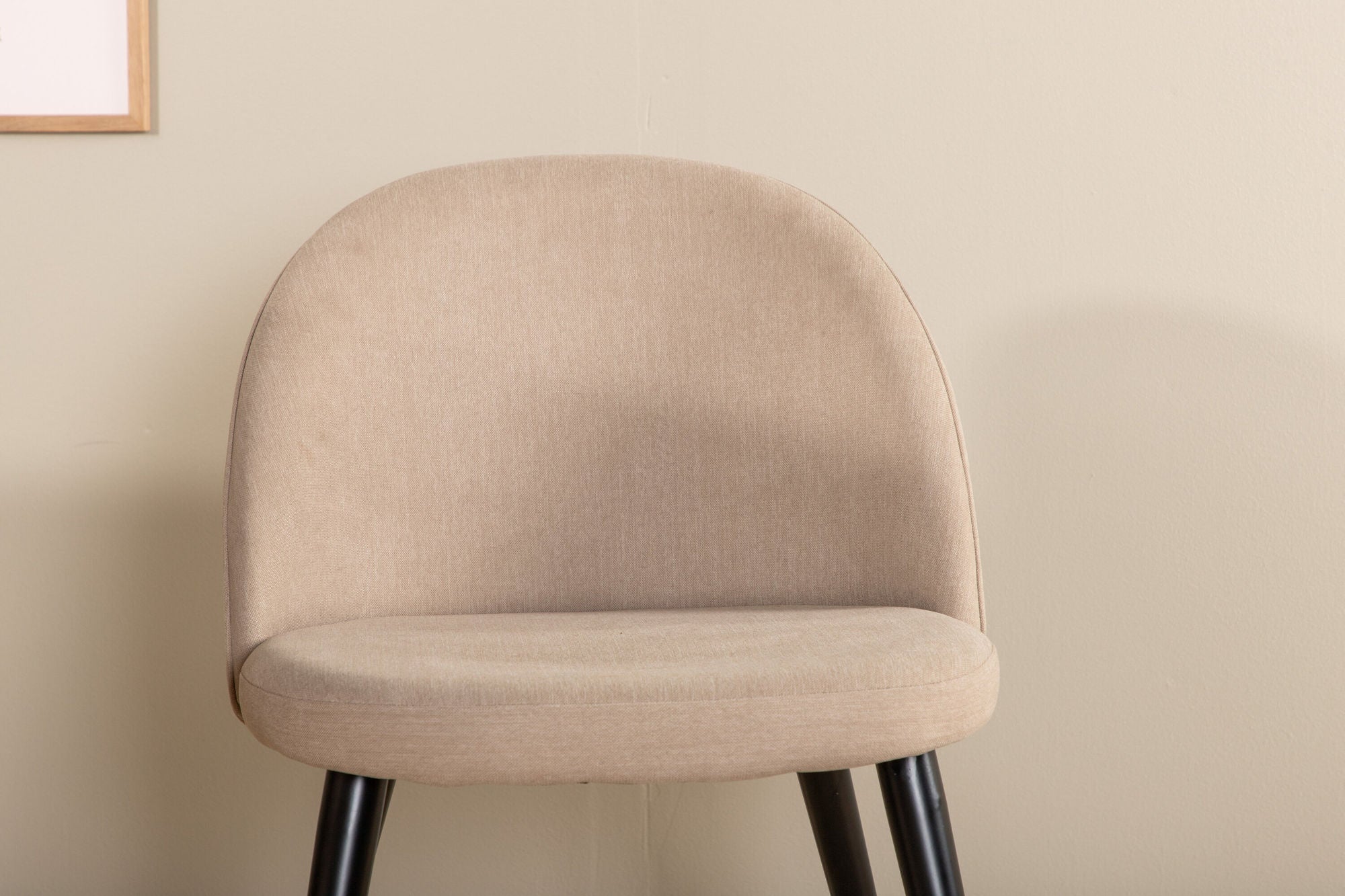 Venture Home Bianca Oval spisebord , White Wash Black Veneer+Velvet Stitches stol , Black Beige Velvet_4