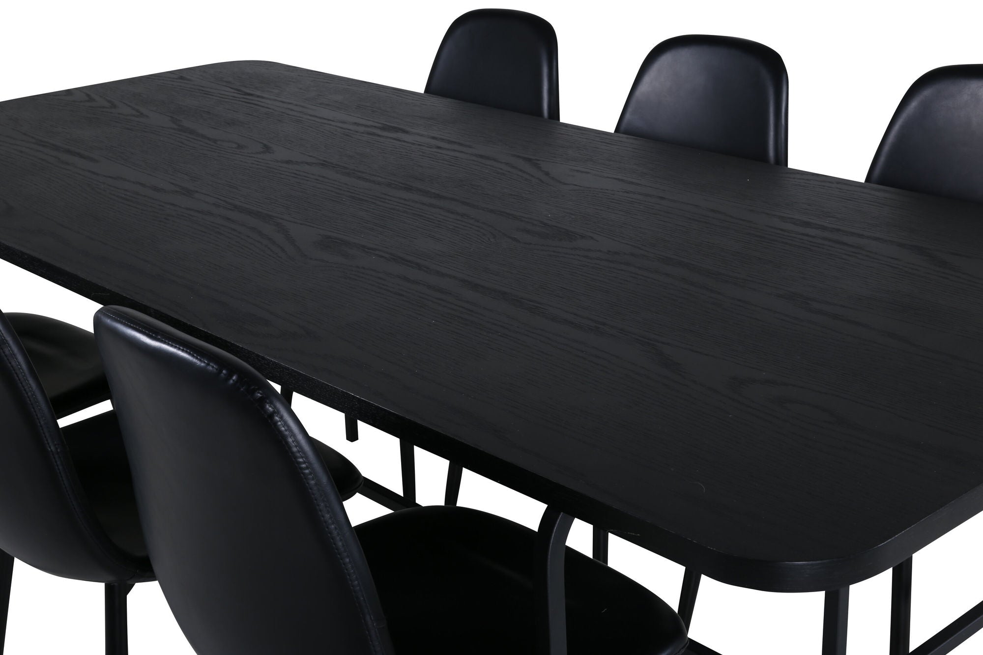 Venture Home Uno spisebord , Black Black Veneer+Polar Spisebordsstol , Black Black_6