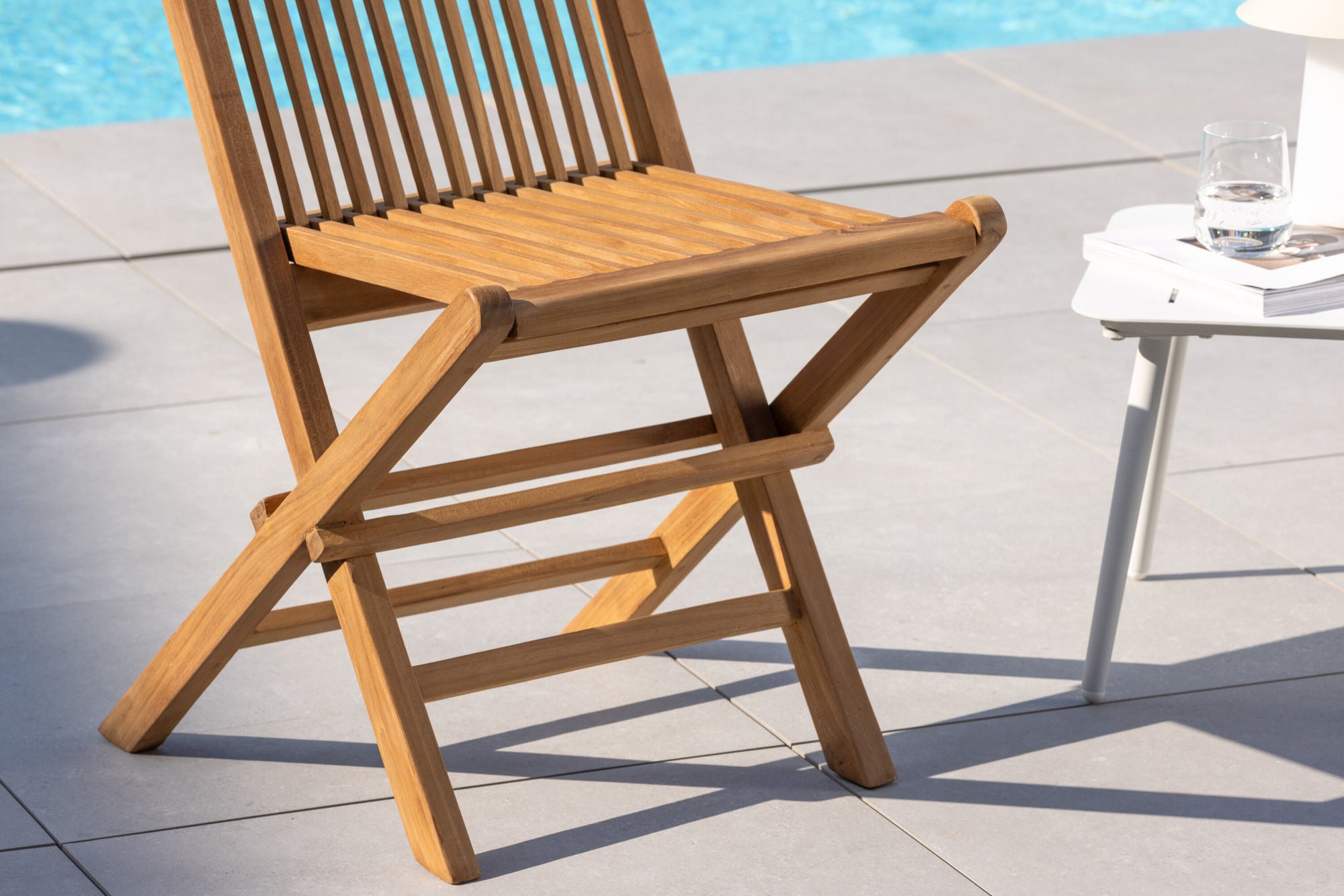 Venture Home Kenya Folding stol W/O Armrest 2-pack - Teak
