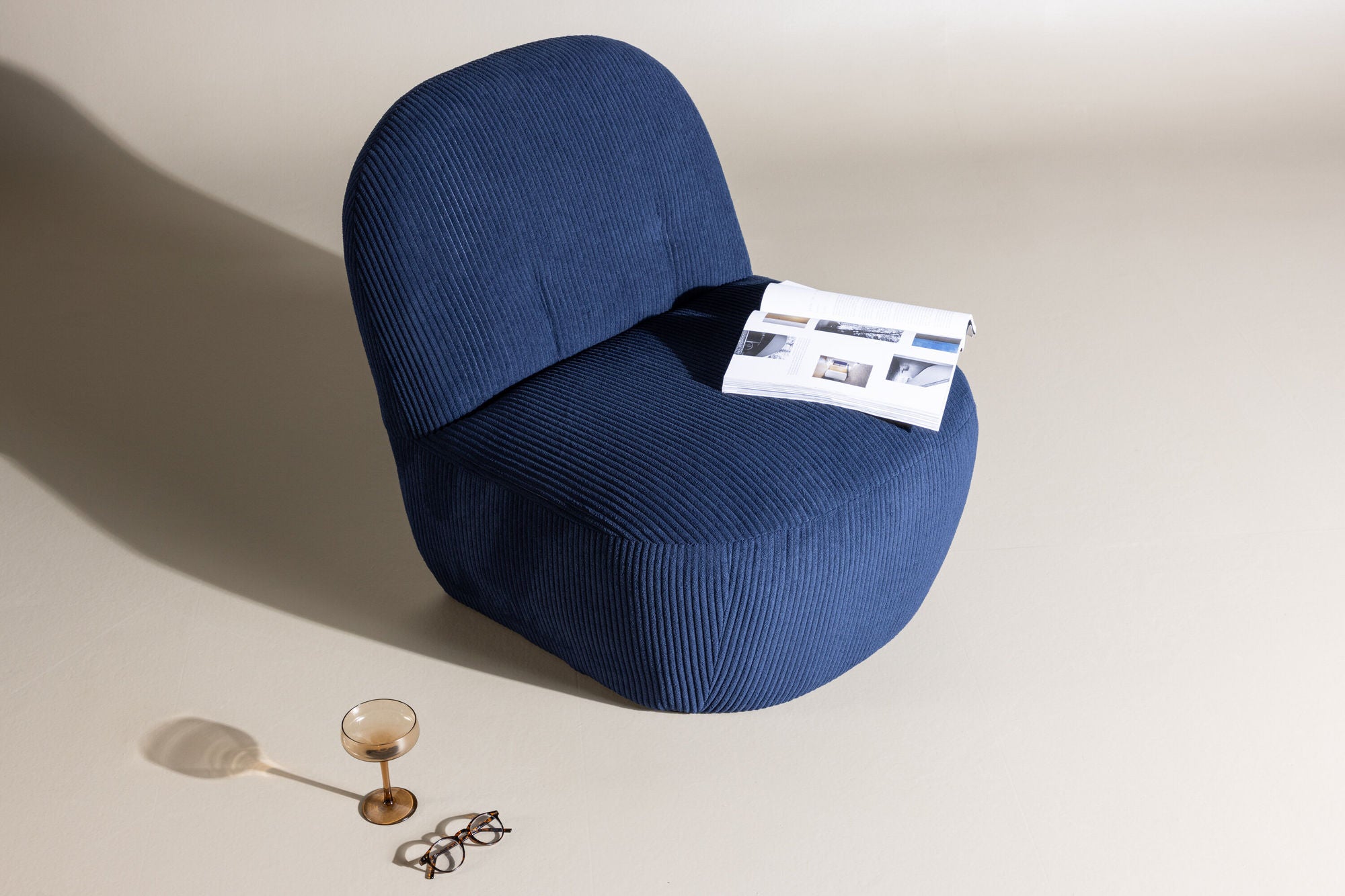 Venture Home Mahla Lounge stol - Navy /