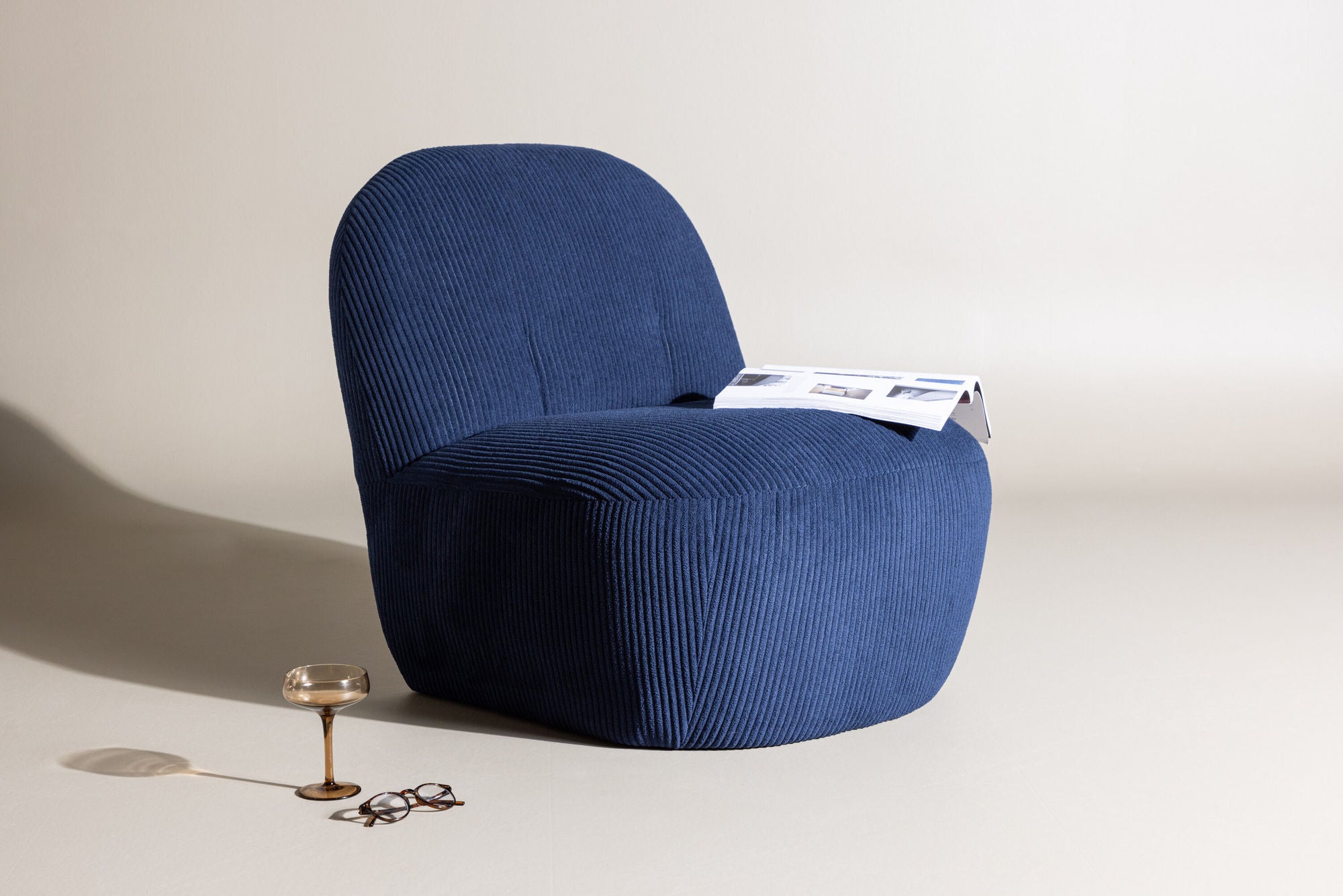 Venture Home Mahla Lounge stol - Navy /