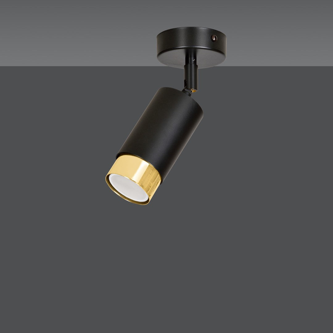 HIRO 1 SORT/GULD Loftlampe