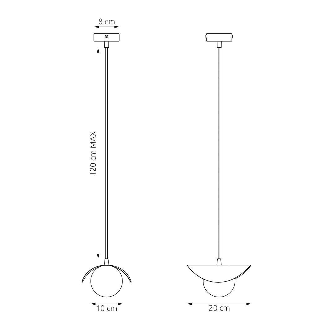 RITUAL 1 SORT Loftlampe