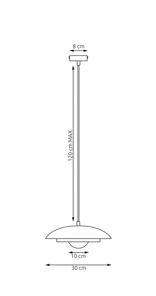 HUD 1 BL MOKKA Loftlampe
