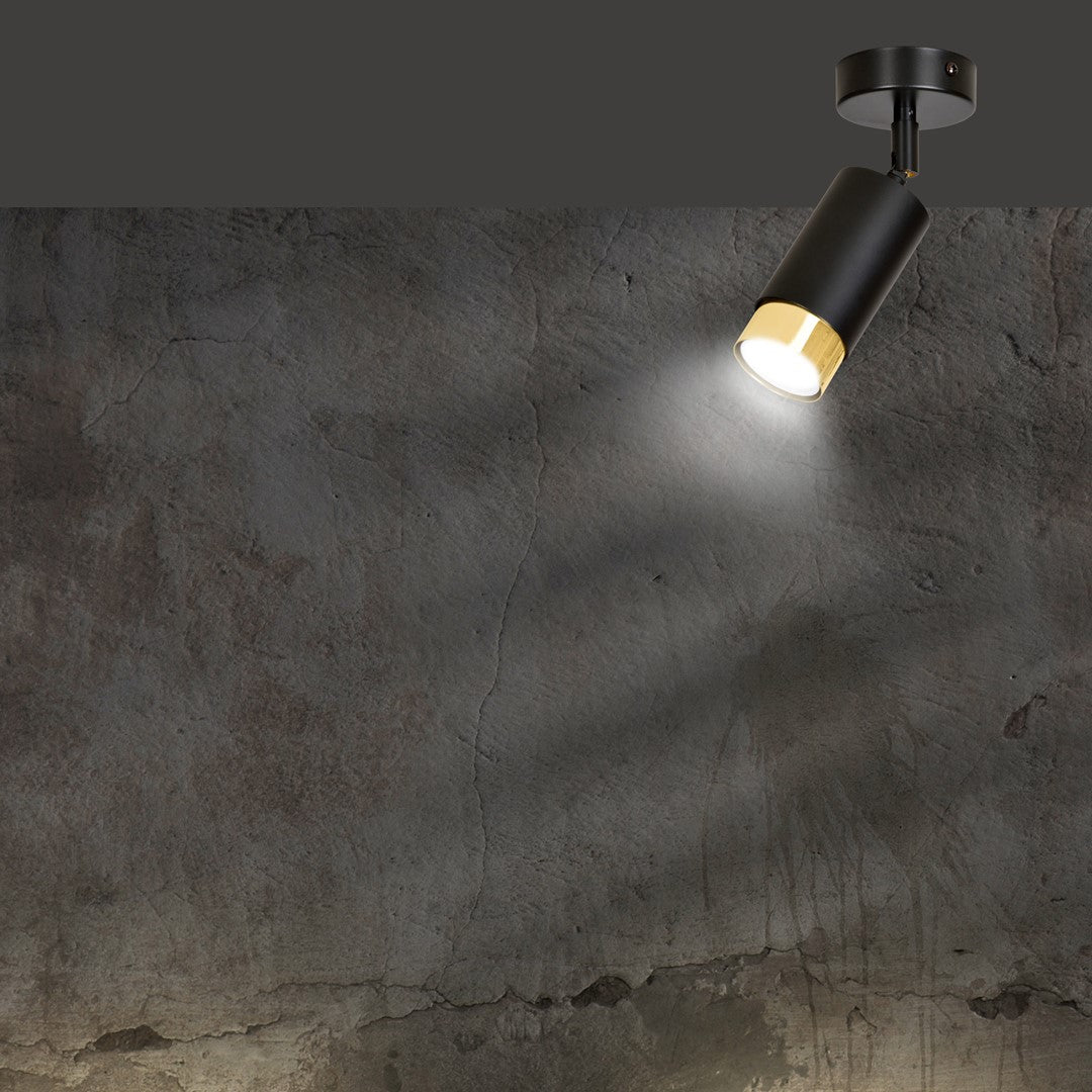 HIRO 1 SORT/GULD Loftlampe