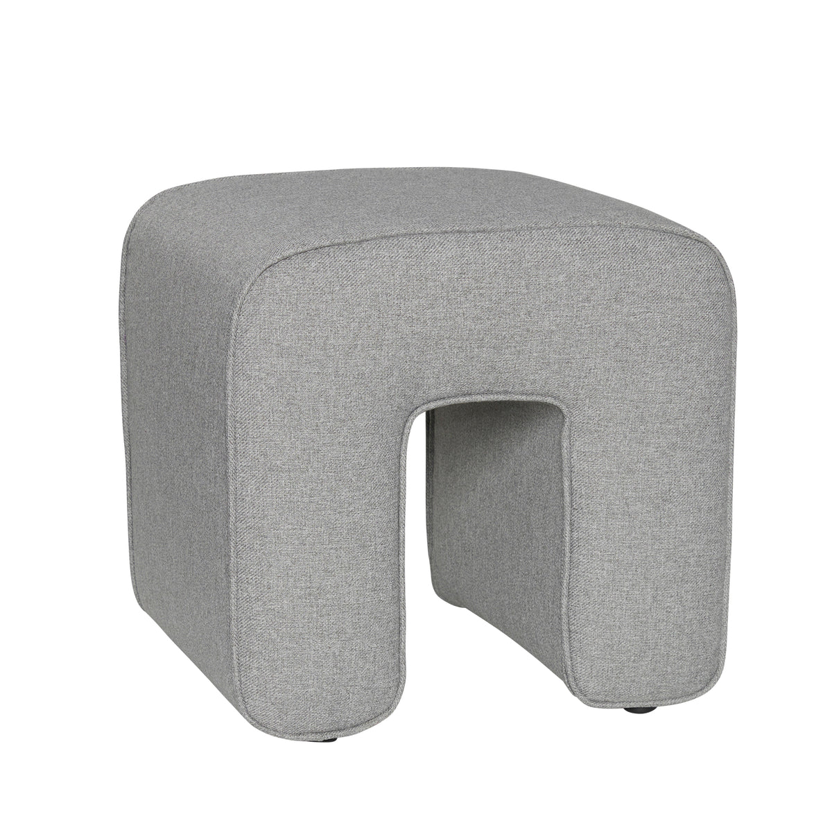 Skulptur puf grå