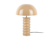 LEITMOTIV Table lamp Gracio enamel soft brown