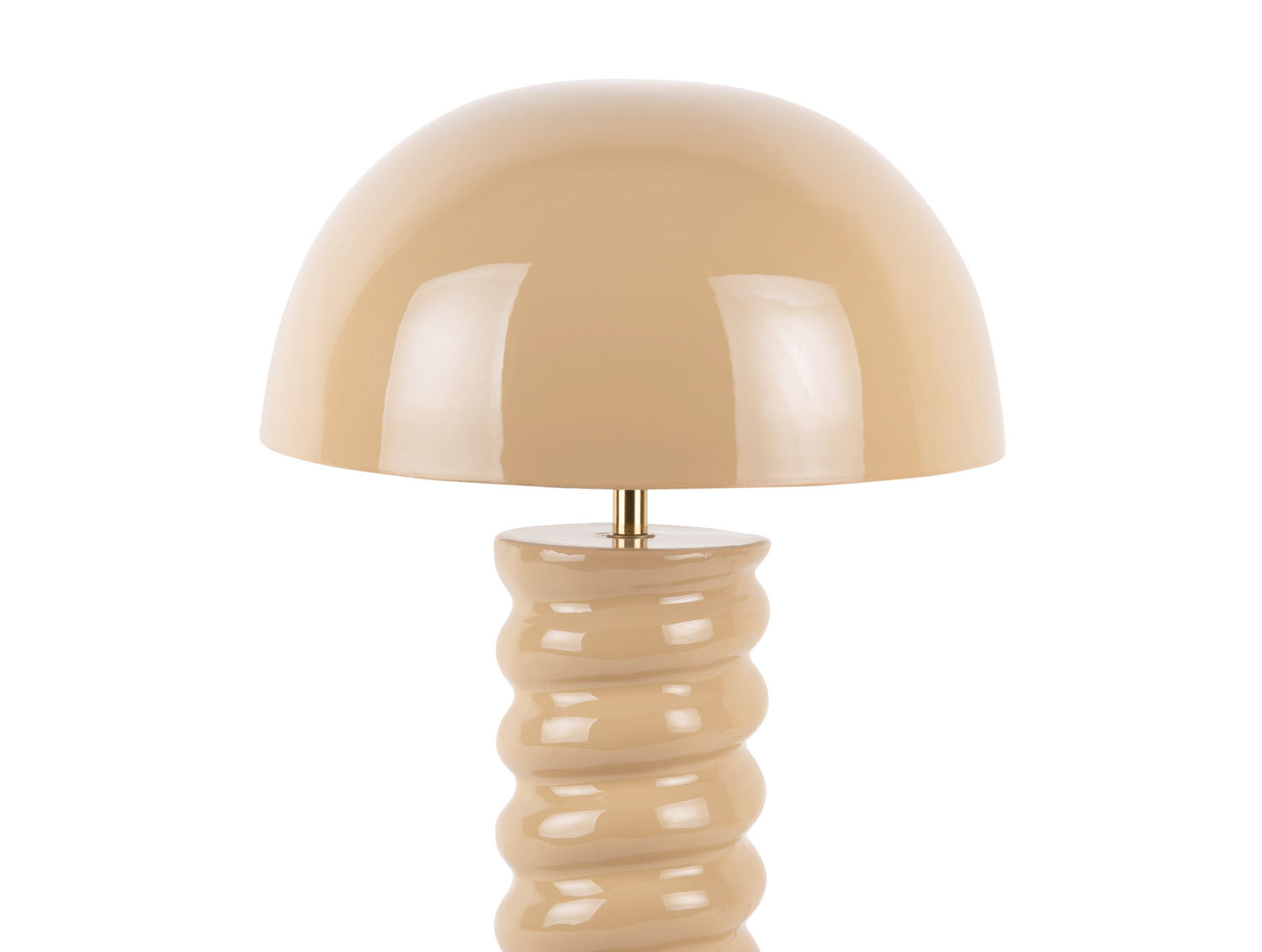 LEITMOTIV Table lamp Gracio enamel soft brown