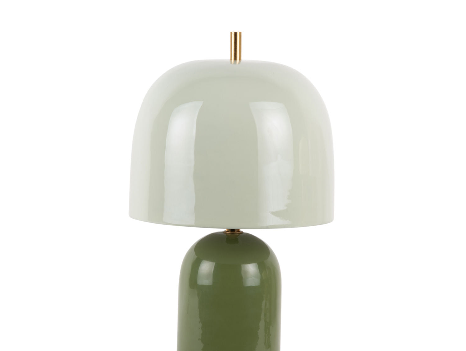 LEITMOTIV Table lamp Rico enamel jungle green w. grayed jade