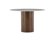 Vind Austin spisebord - Mocca / Dark grey Marblelook