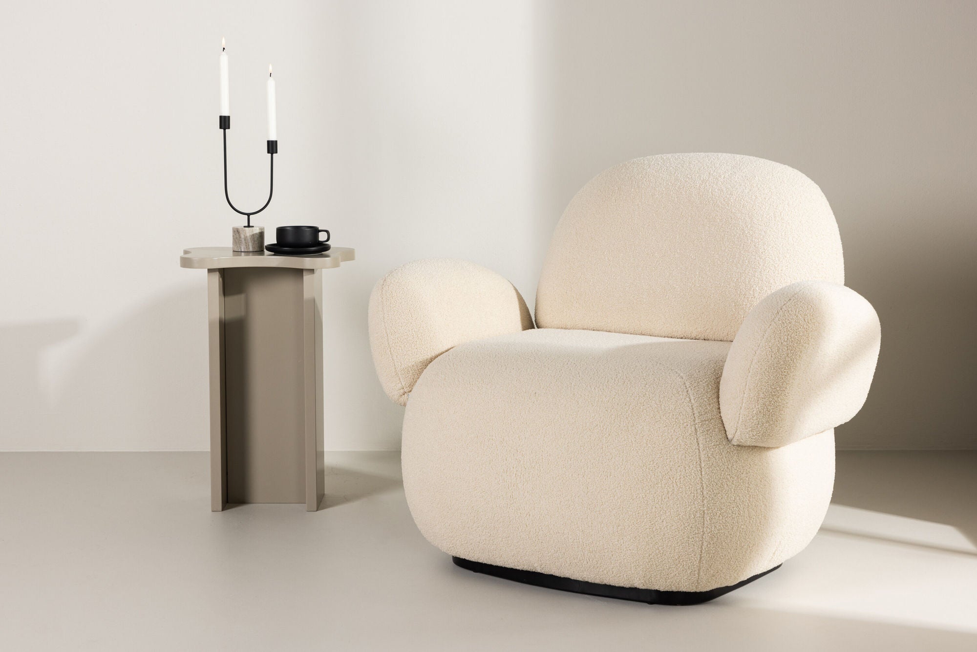 Venture Home Sevilla Single Sofa - Beige / Beige Chenille