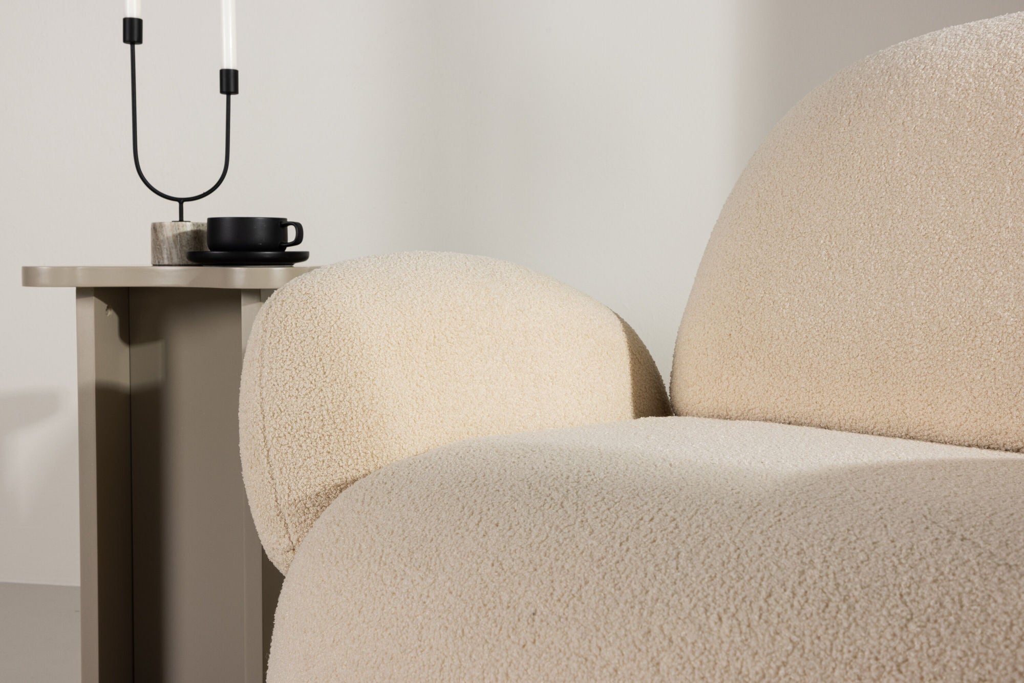 Venture Home Sevilla Single Sofa - Beige / Beige Chenille