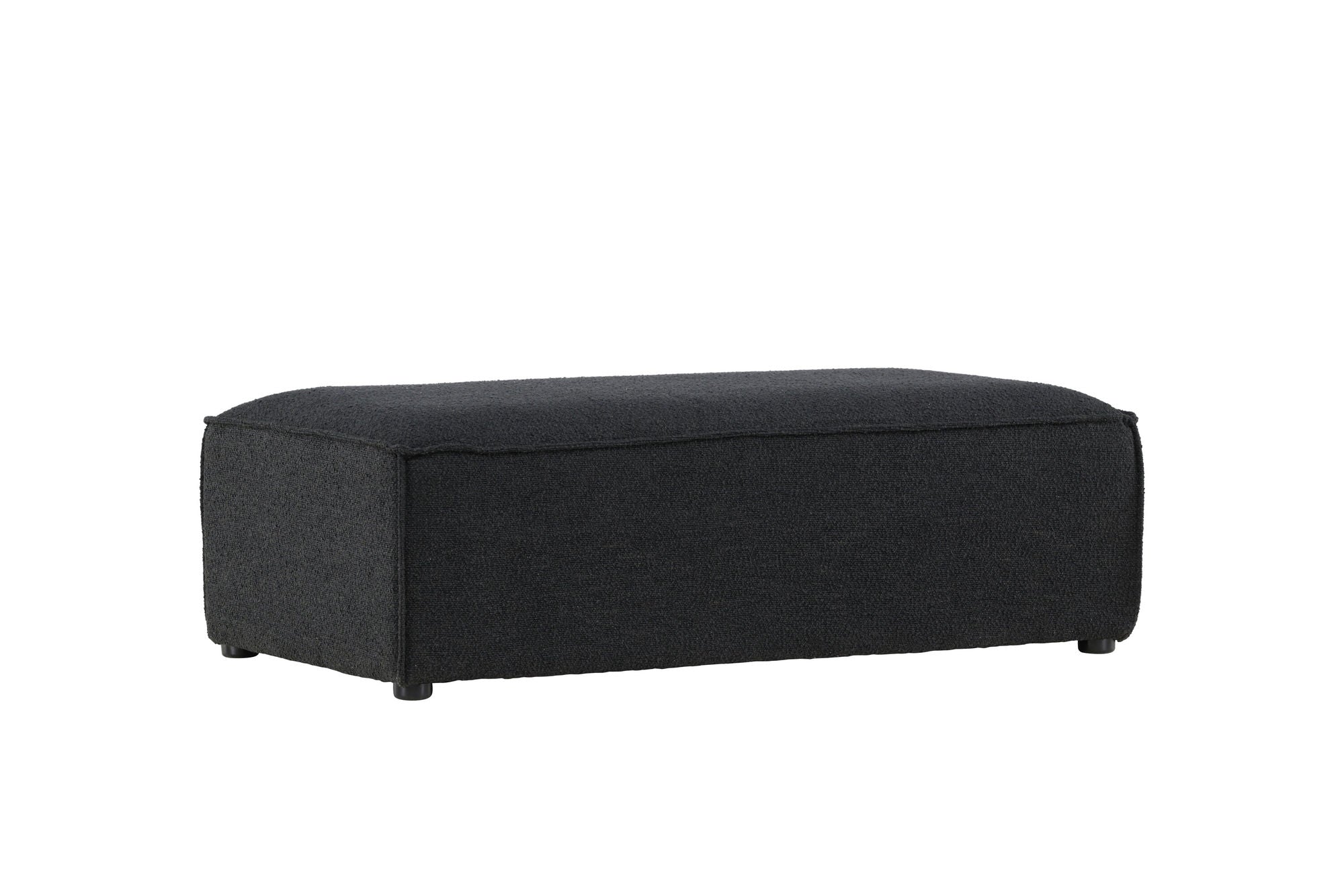 Vind Gillholmen Pouf - Black Boucle /