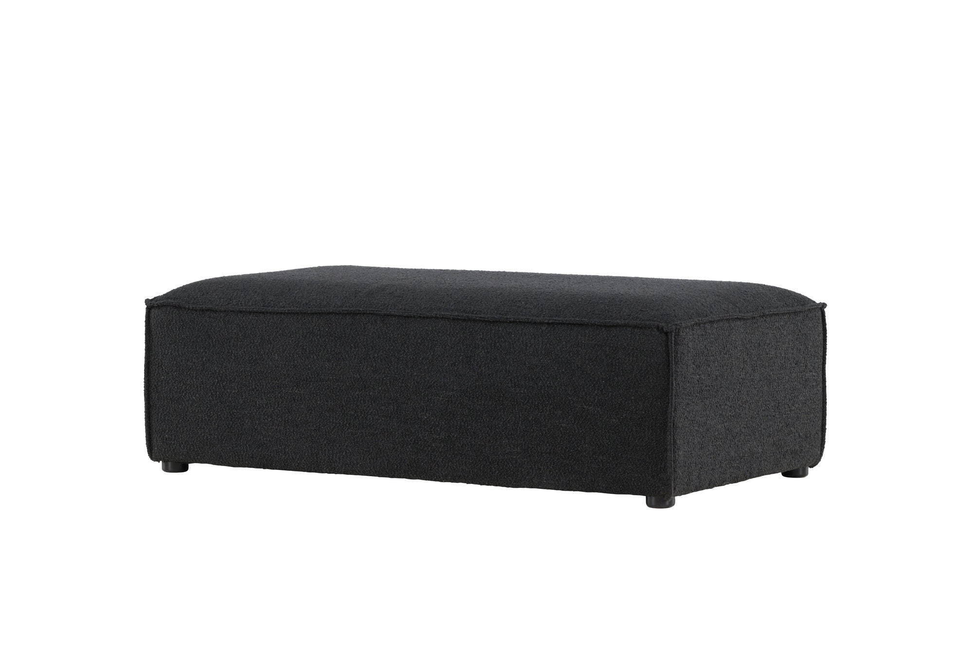 Vind Gillholmen Pouf - Black Boucle /
