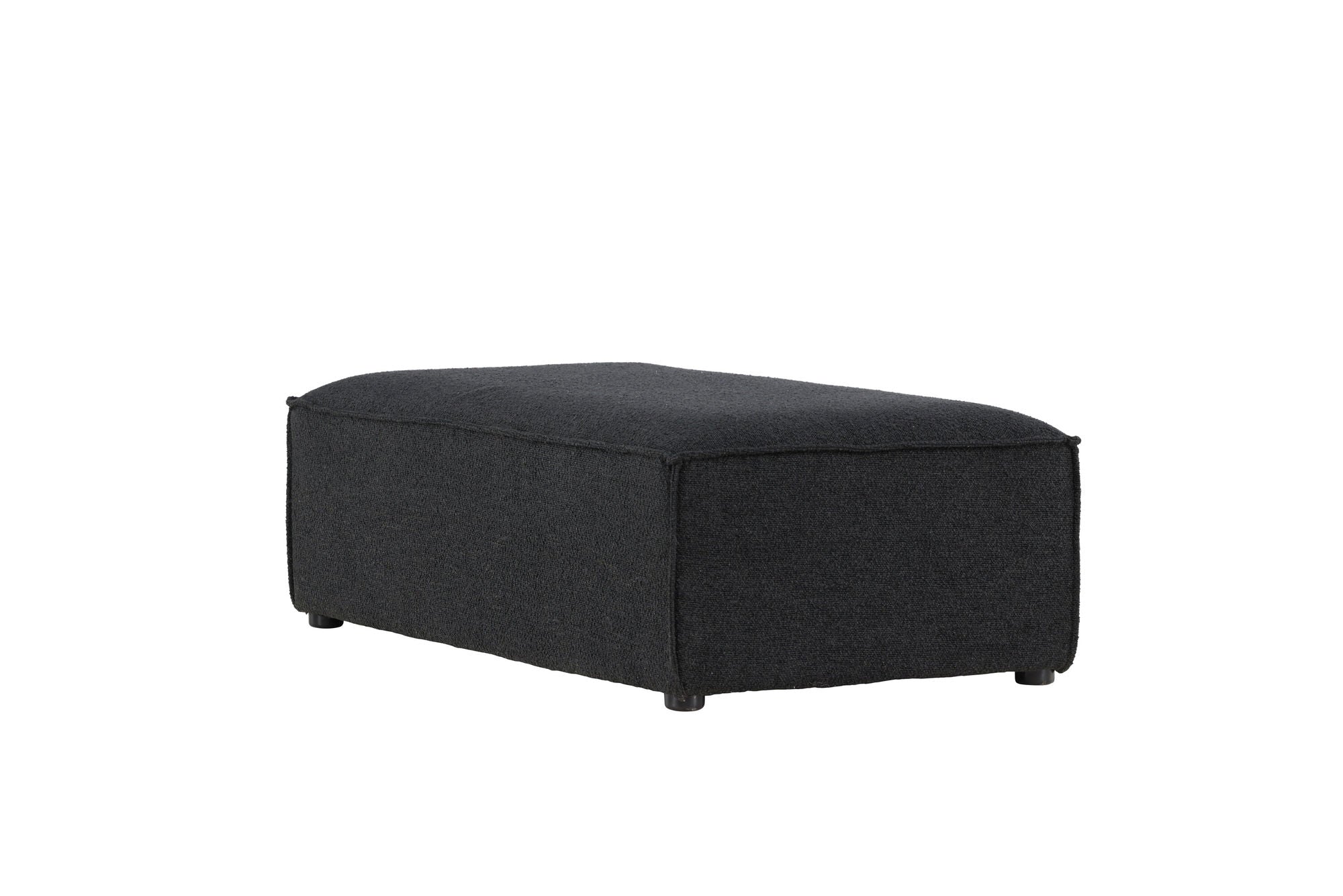 Vind Gillholmen Pouf - Black Boucle /