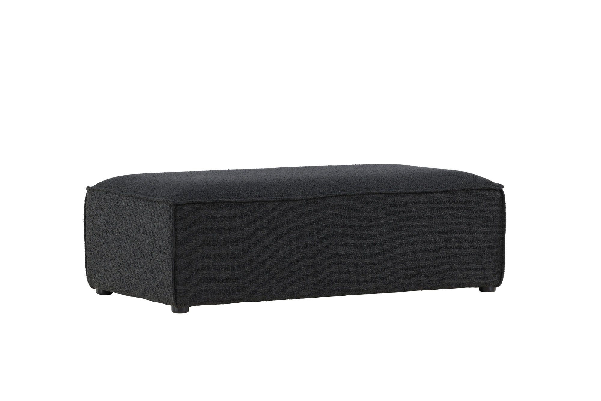 Vind Gillholmen Pouf - Black Boucle /