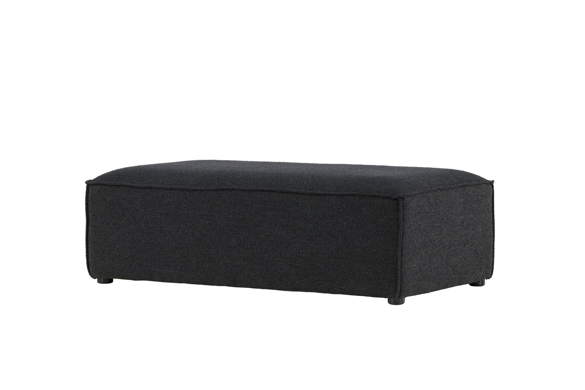 Vind Gillholmen Pouf - Black Boucle /