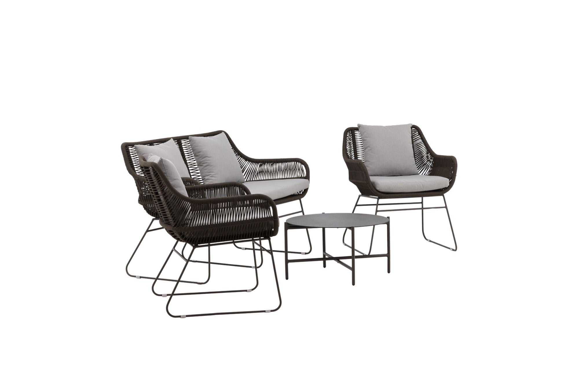 Venture Home Davao Loungeset Steel - Dark grey / Brown