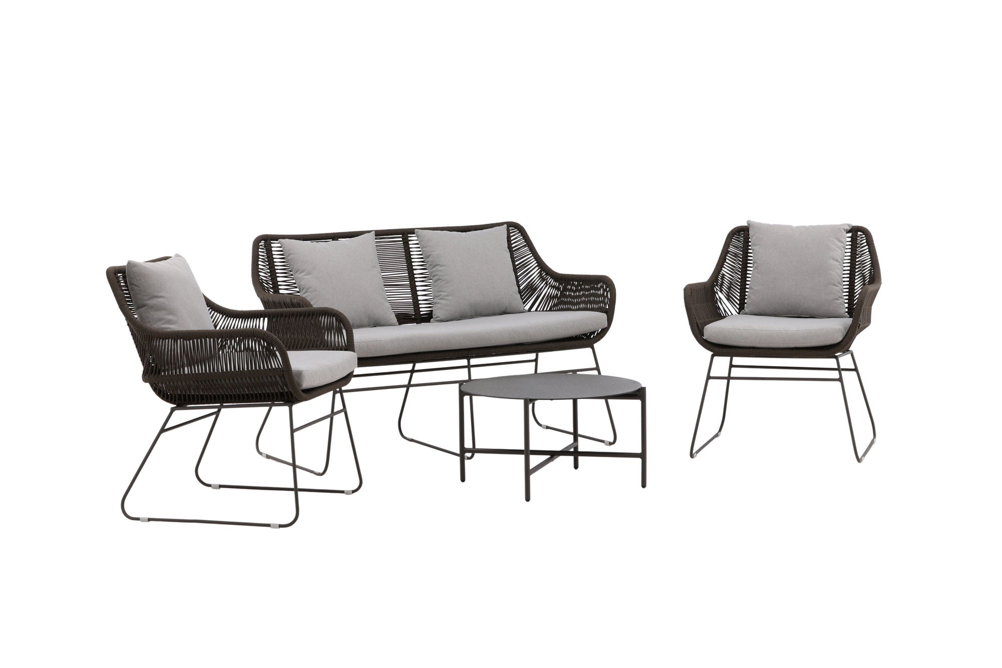Venture Home Davao Loungeset Steel - Dark grey / Brown
