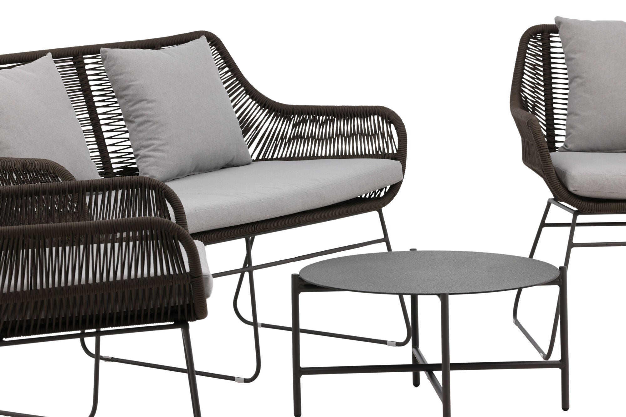 Venture Home Davao Loungeset Steel - Dark grey / Brown