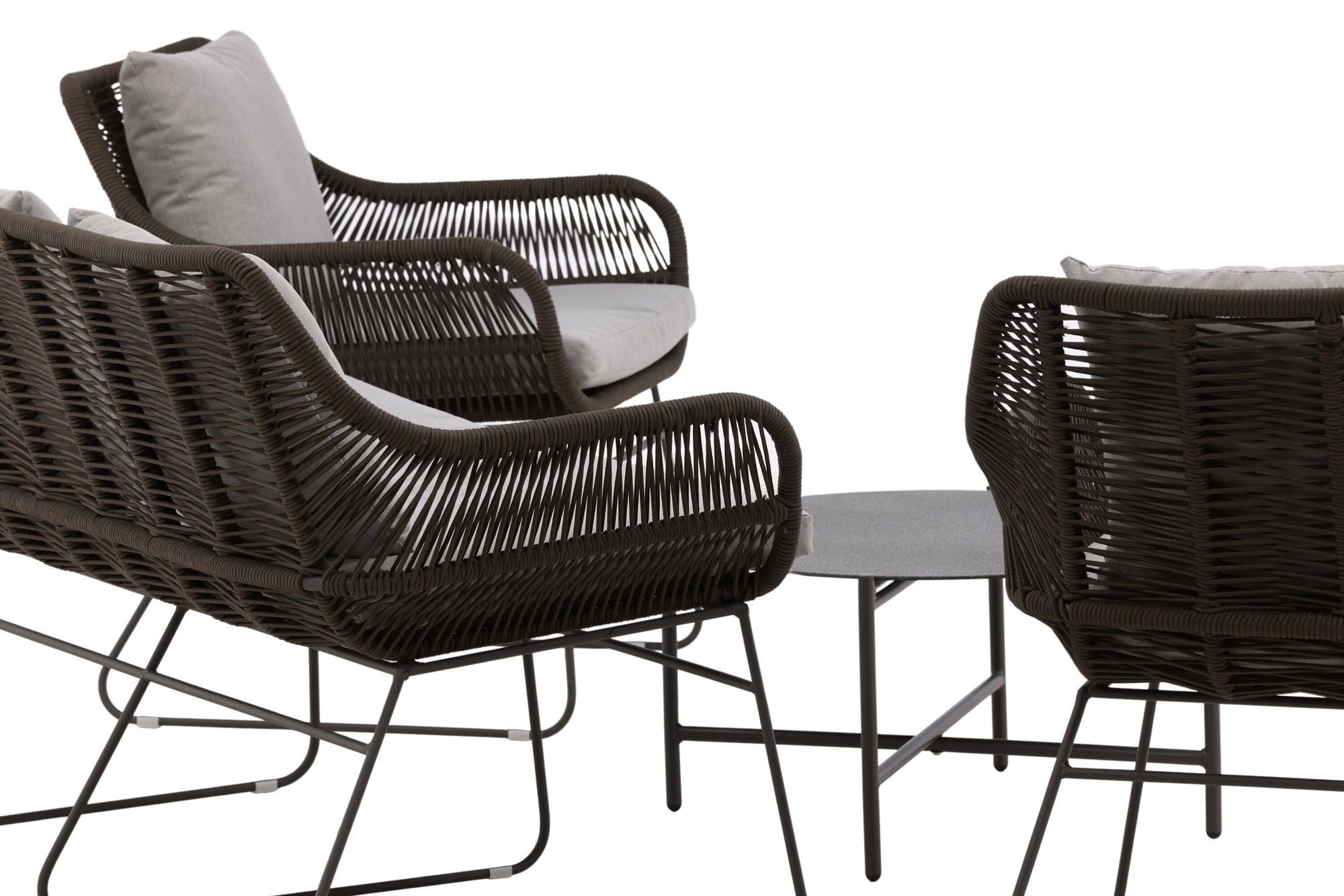 Venture Home Davao Loungeset Steel - Dark grey / Brown