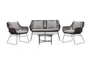 Venture Home Davao Loungeset Steel - Dark grey / Brown