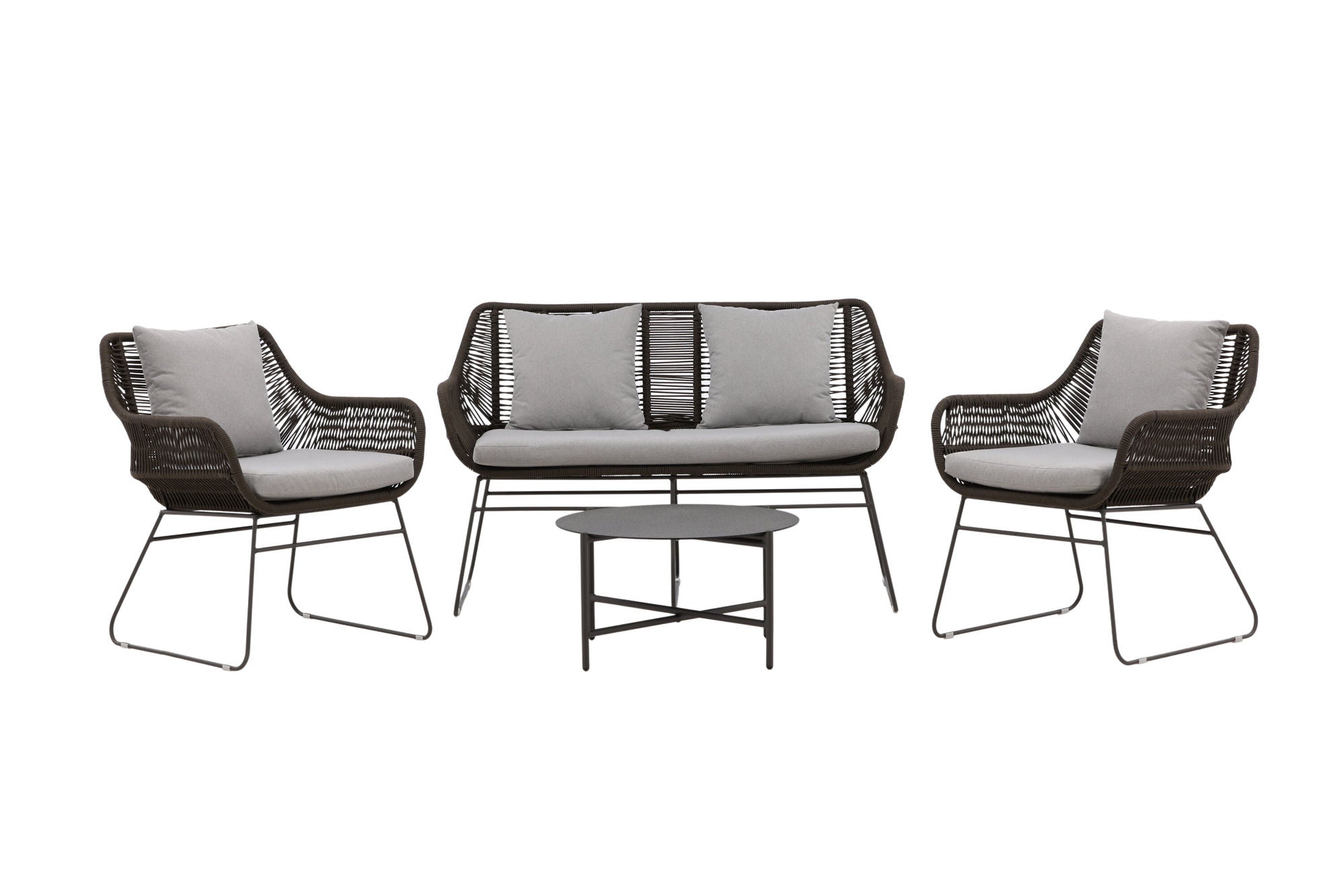 Venture Home Davao Loungeset Steel - Dark grey / Brown