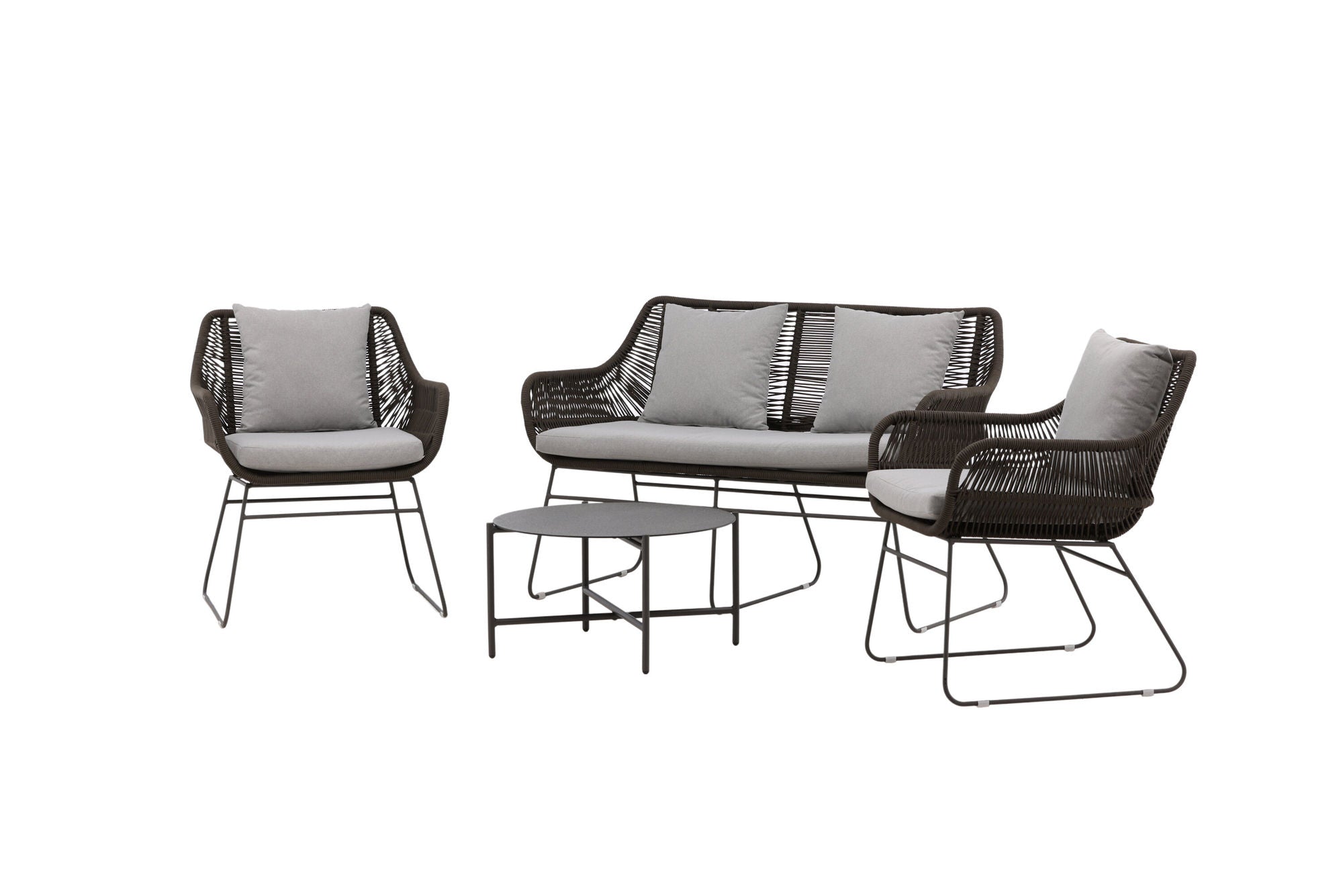 Venture Home Davao Loungeset Steel - Dark grey / Brown