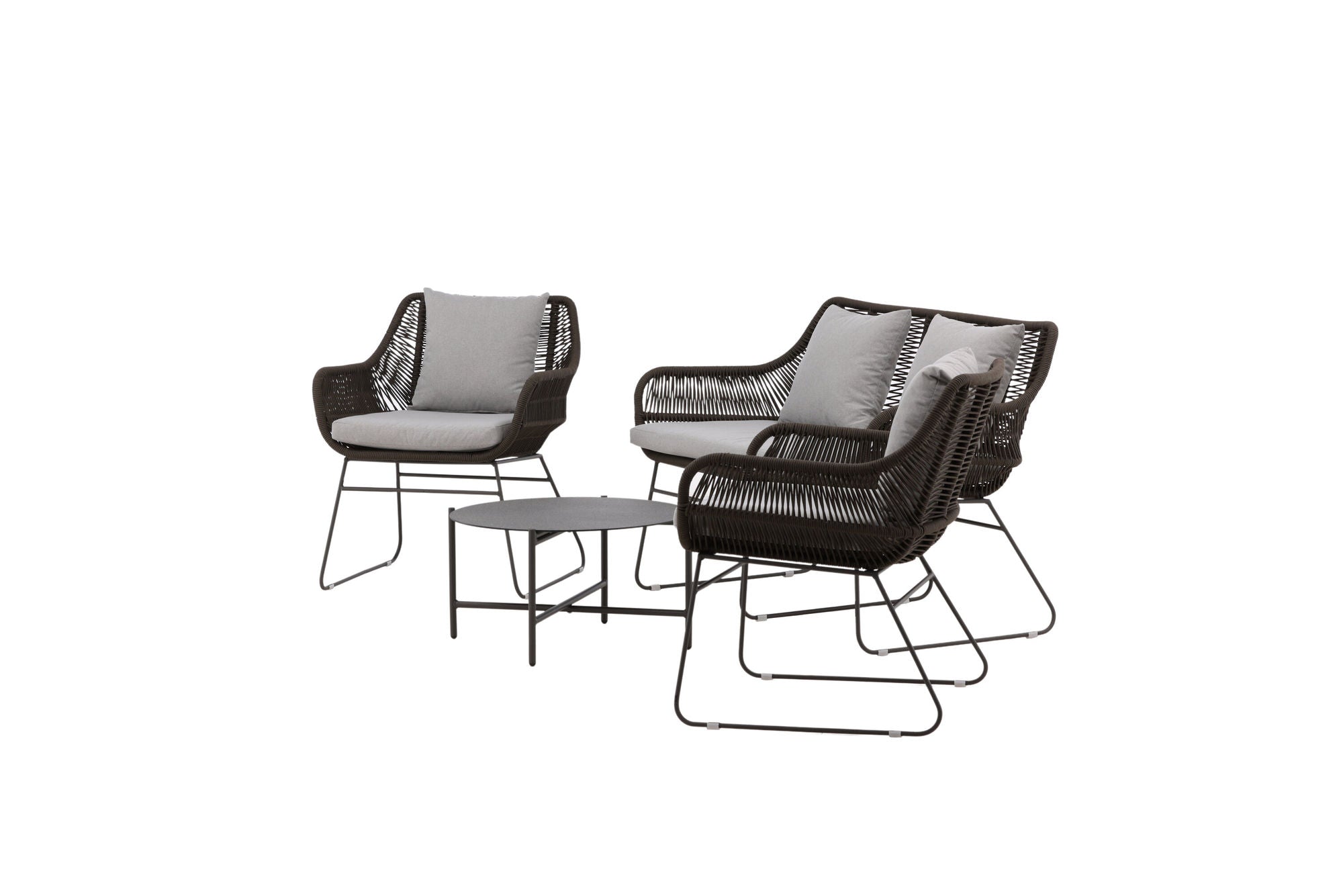 Venture Home Davao Loungeset Steel - Dark grey / Brown